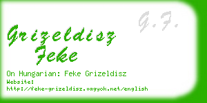 grizeldisz feke business card